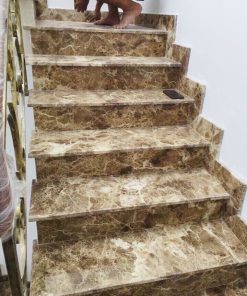 da cau thang granite mau nau nhat nhap khau tay ban nha