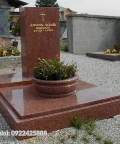 Đá ốp mộ granite màu nâu