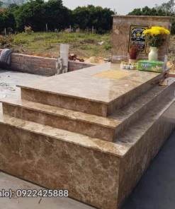 Đá ốp mộ granite màu vàng