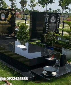 Đá ốp mộ marble màu đen