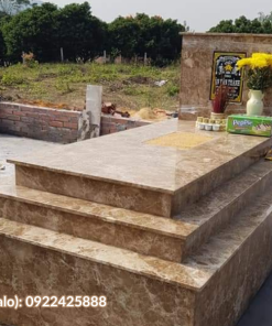 Đá ốp mộ marble màu vàng