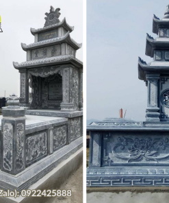 Lăng mộ đá xanh đen nguyên khối