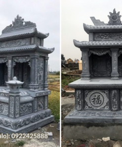 Lăng mộ đá xanh đen nguyên khối