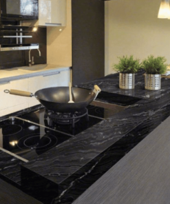 Đá granite ốp bếp màu đen