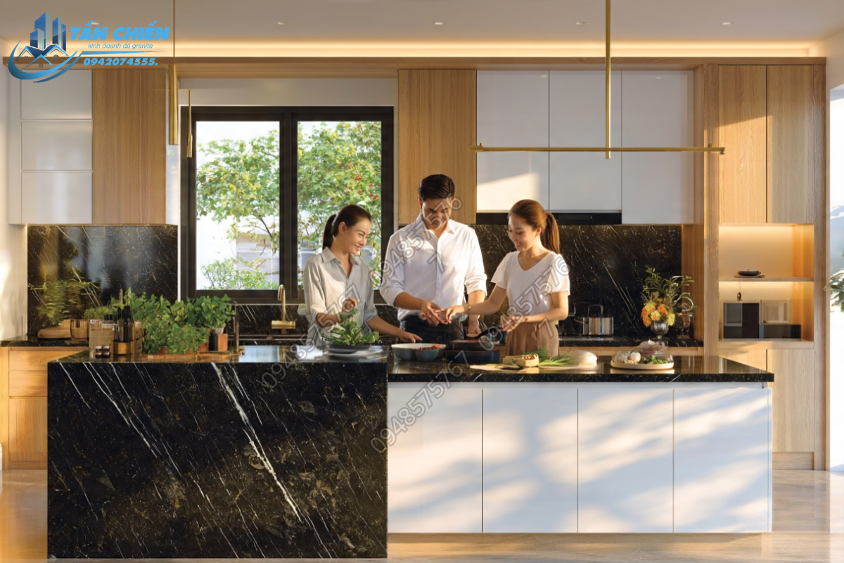 Đá granite đen tia chớp