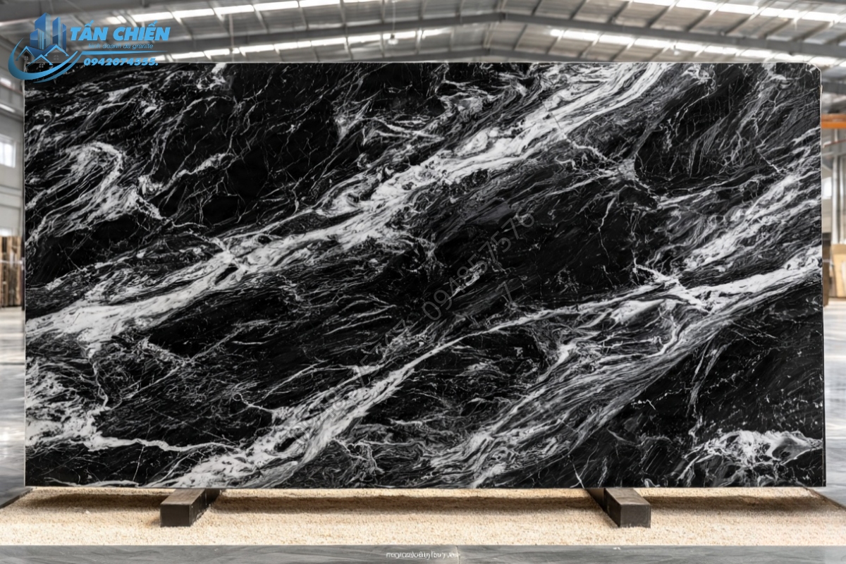 Đá Granite Đen Vân Trắng