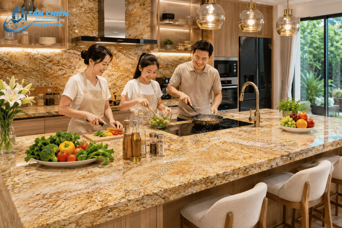 Đá granite vàng Hoàng Gia