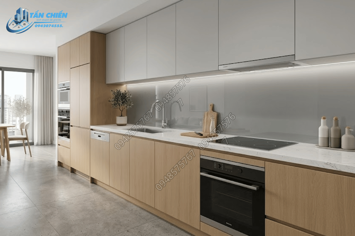 Thi Công Đá Bàn Bếp Chuyên Nghiệp Đẹp Bền Theo Yêu Cầu