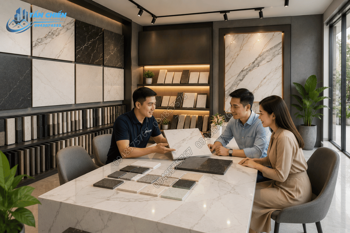 thi công đá bàn bếp