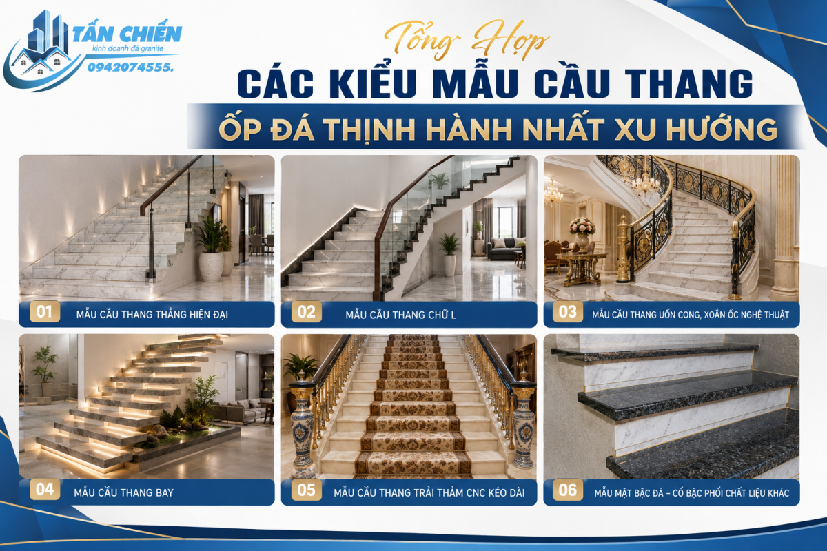 Mẫu Mặt Bậc Đá – Cổ Bậc Phối Chất Liệu Khác