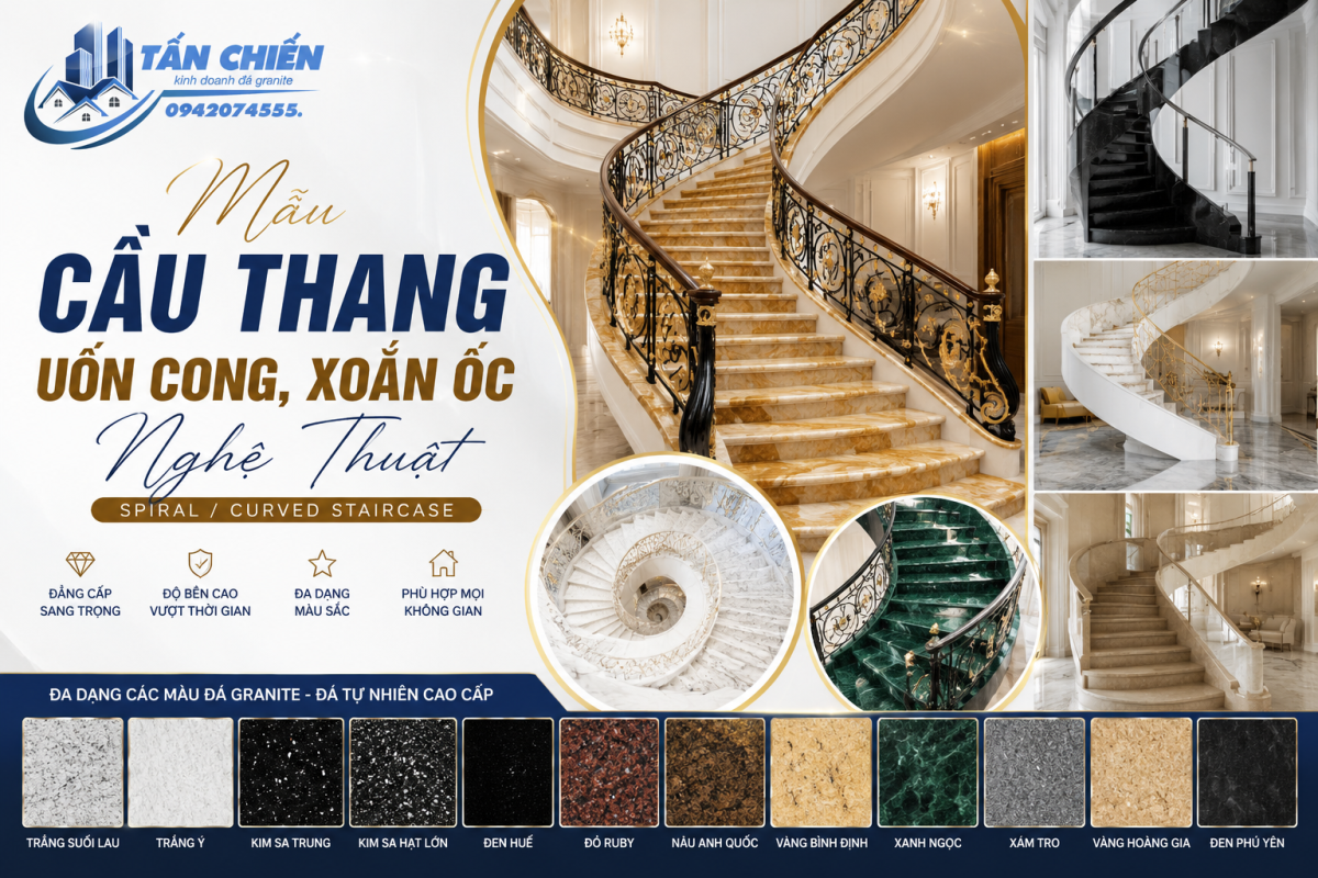 Mẫu Mặt Bậc Đá – Cổ Bậc Phối Chất Liệu Khác