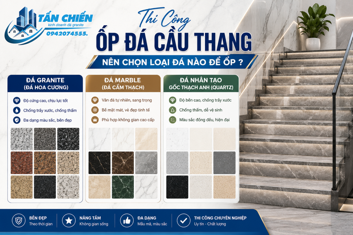Mẫu Mặt Bậc Đá – Cổ Bậc Phối Chất Liệu Khác