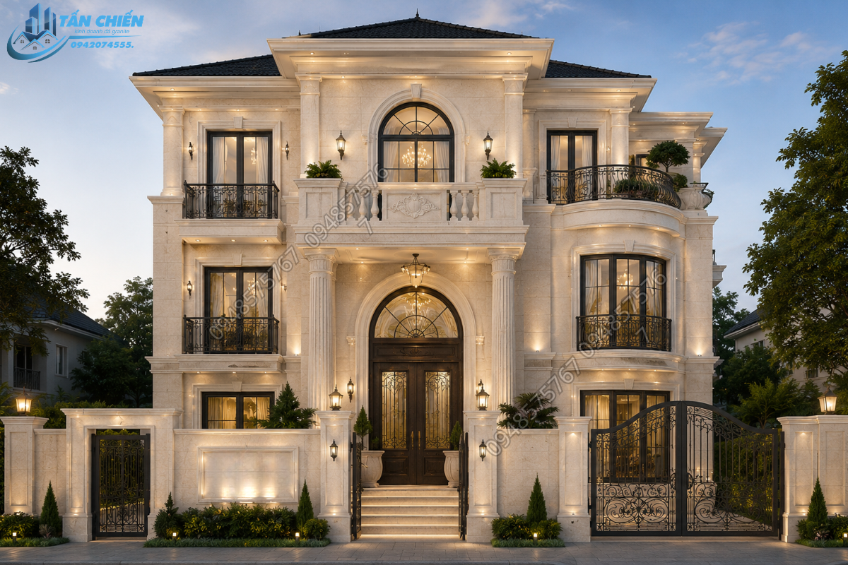 Thi Công Đá Ốp Mặt Tiền Nhà Phố, Biệt Thự Đẹp Theo Yêu Cầu