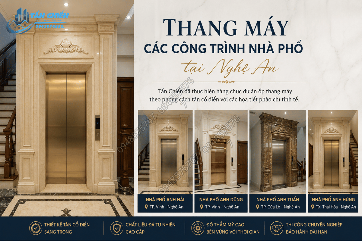 Thi Công Đá Ốp Thang Máy Đẹp, Chuẩn Kỹ Thuật 