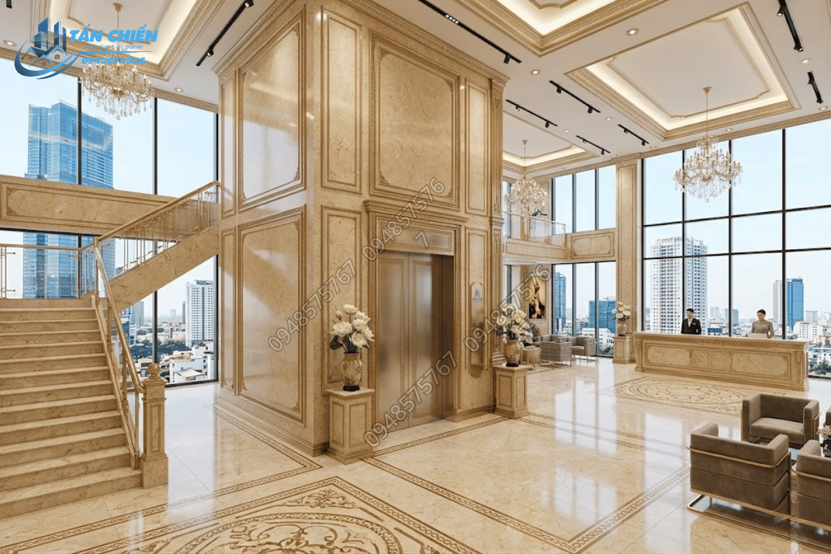 Thi Công Đá Ốp Thang Máy Đẹp, Chuẩn Kỹ Thuật 