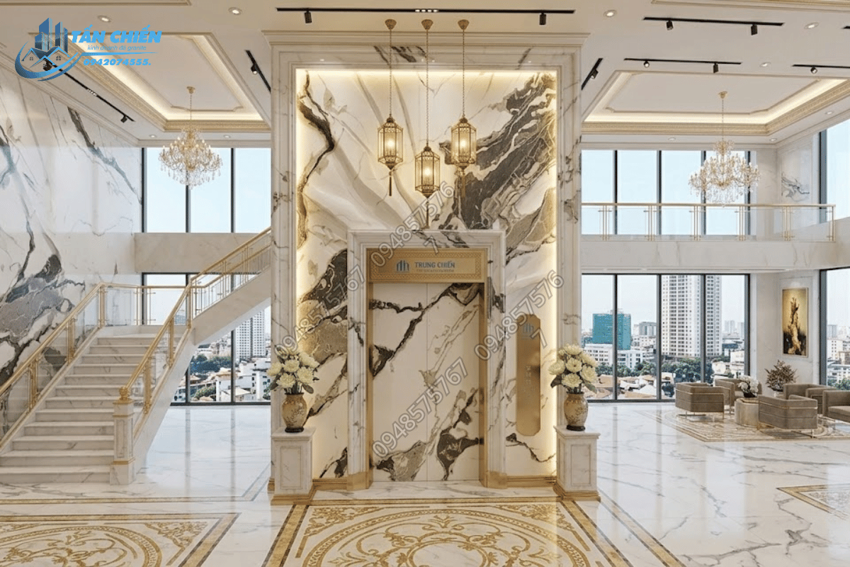 Thi Công Đá Ốp Thang Máy Đẹp, Chuẩn Kỹ Thuật 