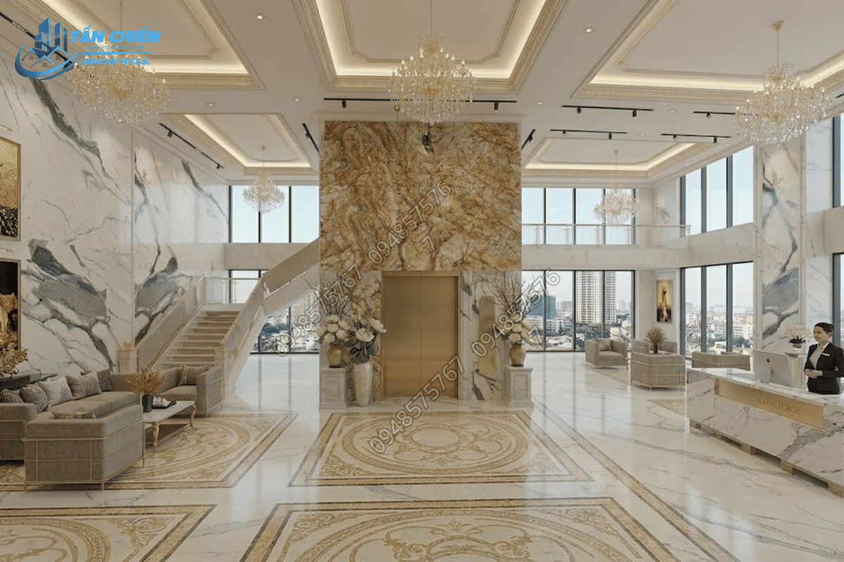 Thi Công Đá Ốp Thang Máy Đẹp, Chuẩn Kỹ Thuật 