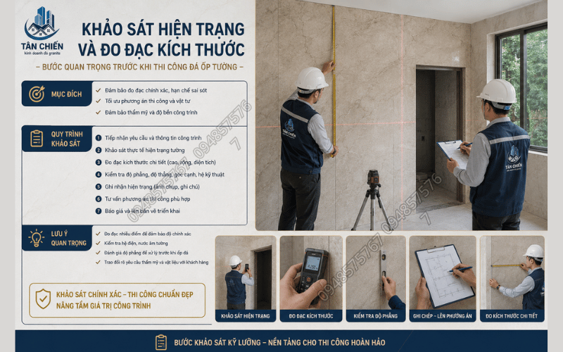 Thi Công Đá Ốp Tường Đẹp Sang Trọng Chuẩn Kỹ Thuật