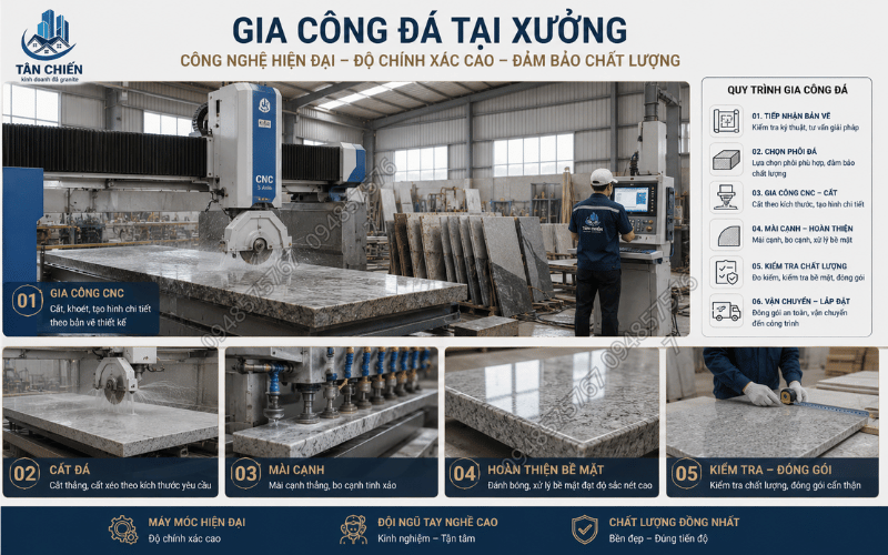 Thi Công Đá Ốp Tường Đẹp Sang Trọng Chuẩn Kỹ Thuật