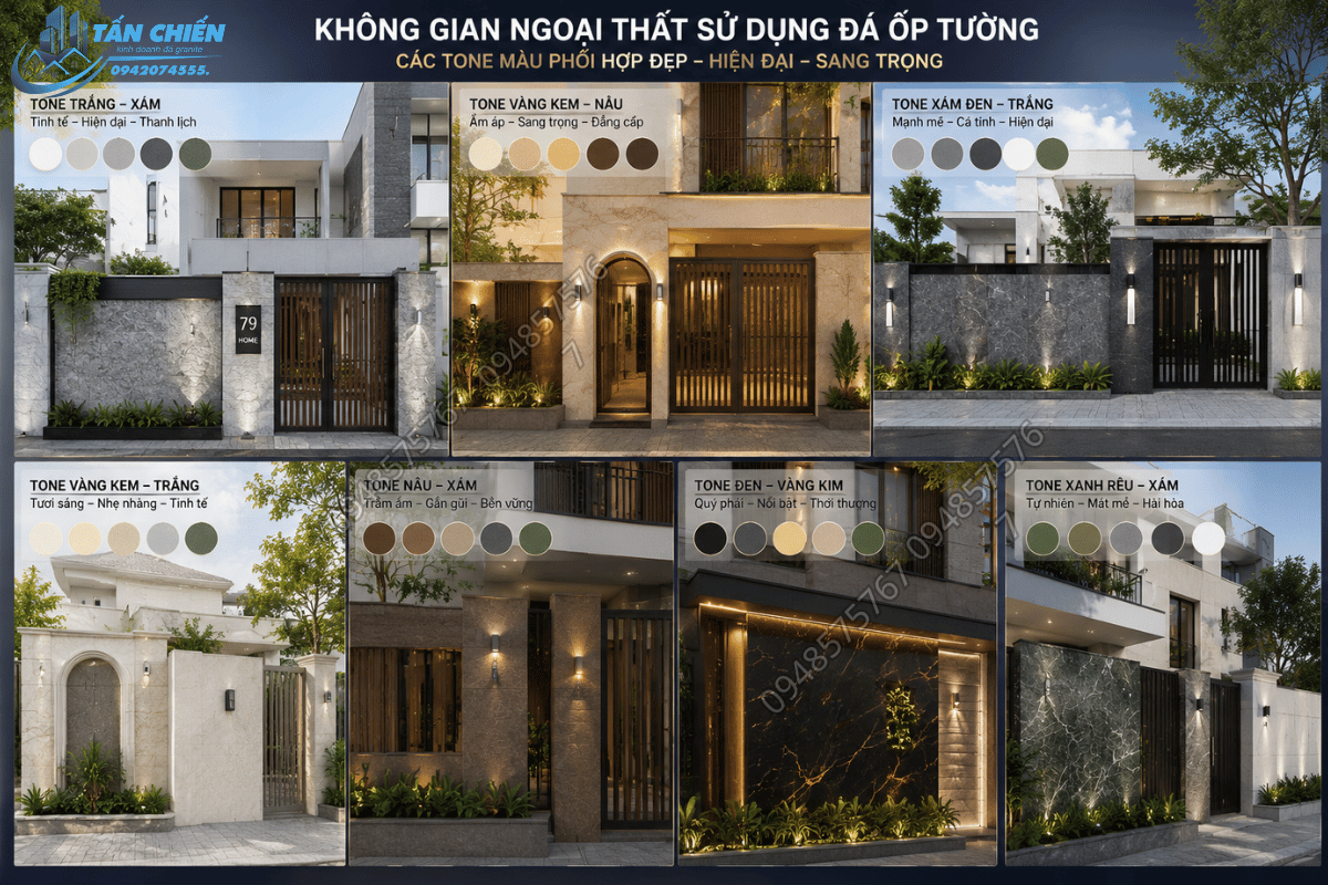 Thi Công Đá Ốp Tường Đẹp Sang Trọng Chuẩn Kỹ Thuật