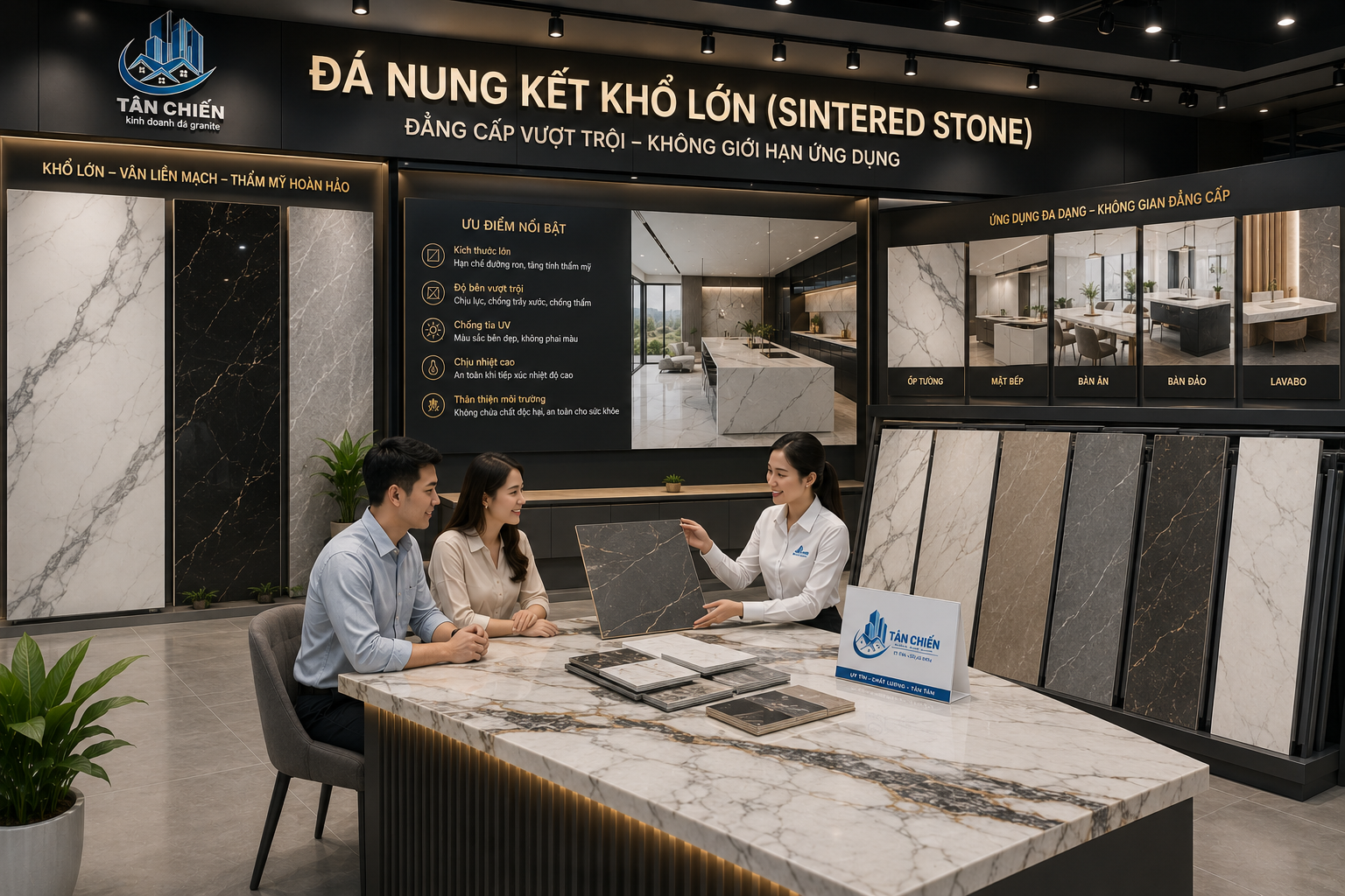 Thi Công Đá Ốp Tường Đẹp Sang Trọng Chuẩn Kỹ Thuật