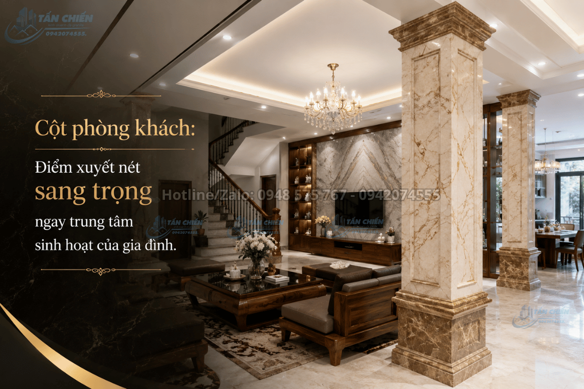 Thi Công Đá Ốp Cột