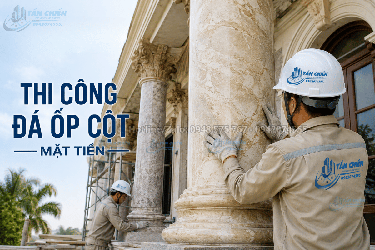 Thi Công Đá Ốp Cột