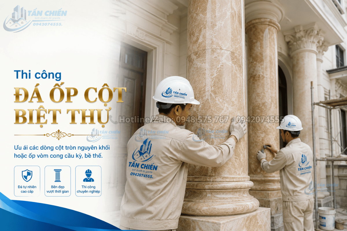 Thi Công Đá Ốp Cột