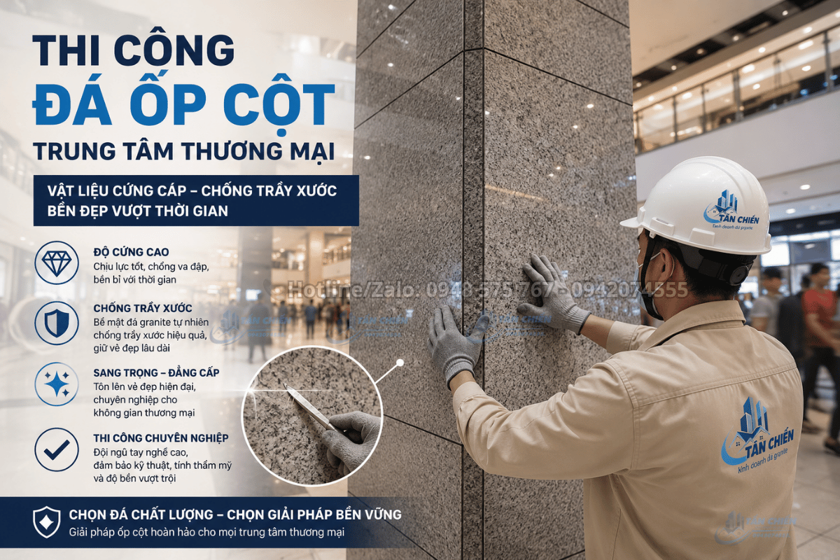 Thi Công Đá Ốp Cột