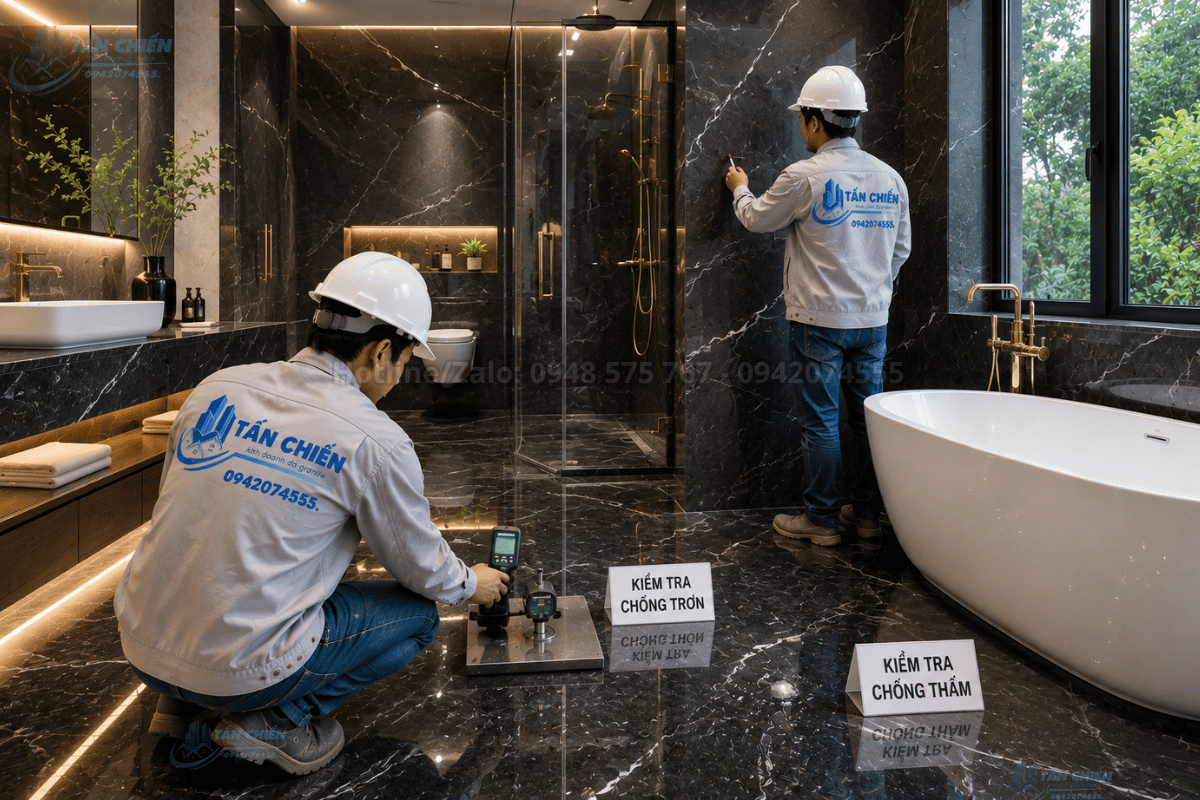 Thi Công Đá Phòng Tắm Đẹp Sang Trọng Chuẩn Xu Hướng Mới Nhất