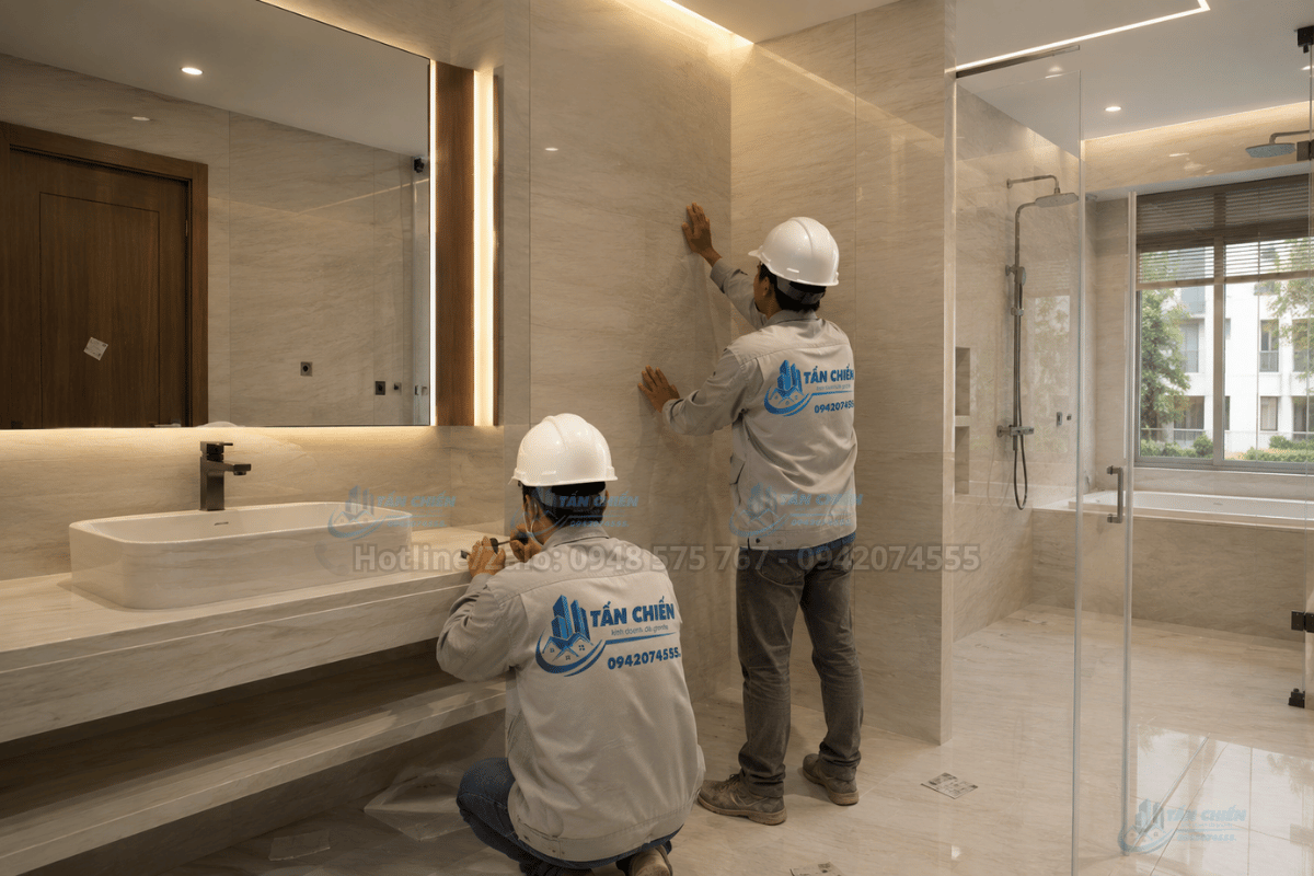 Thi Công Đá Phòng Tắm Đẹp Sang Trọng Chuẩn Xu Hướng Mới Nhất