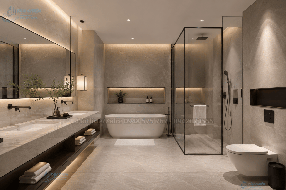 Thi Công Đá Phòng Tắm Đẹp Sang Trọng Chuẩn Xu Hướng Mới Nhất