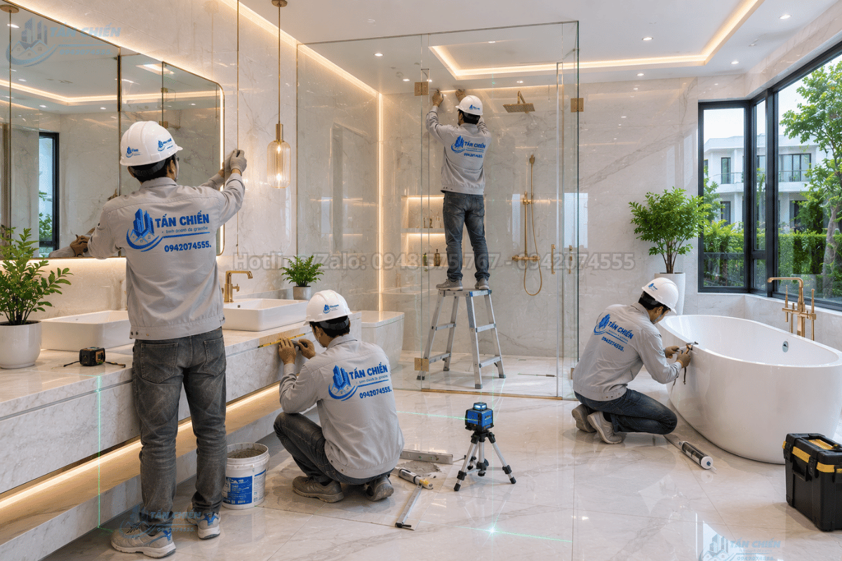 Thi Công Đá Phòng Tắm Đẹp Sang Trọng Chuẩn Xu Hướng Mới Nhất