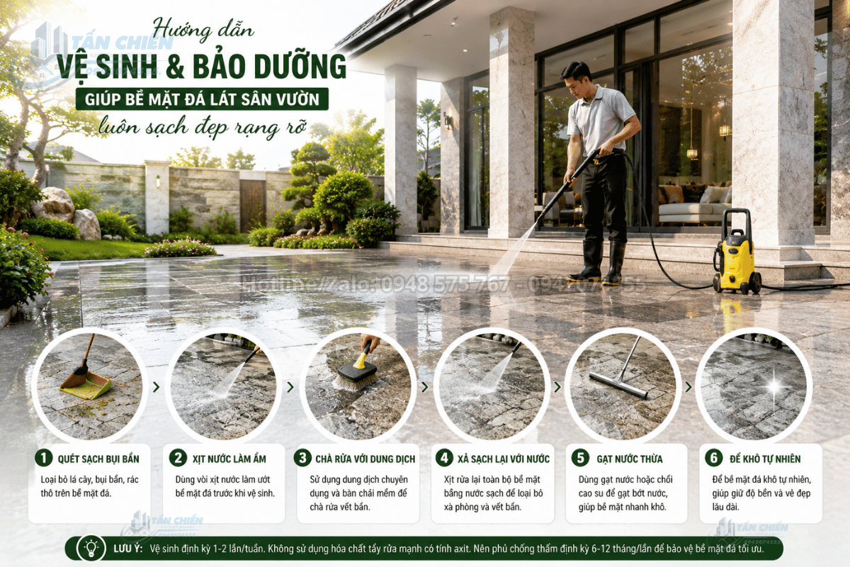Thi Công Ốp Lát Đá Sân Vườn Trọn Gói Tư Vấn Thiết Kế Và Lắp Đặt