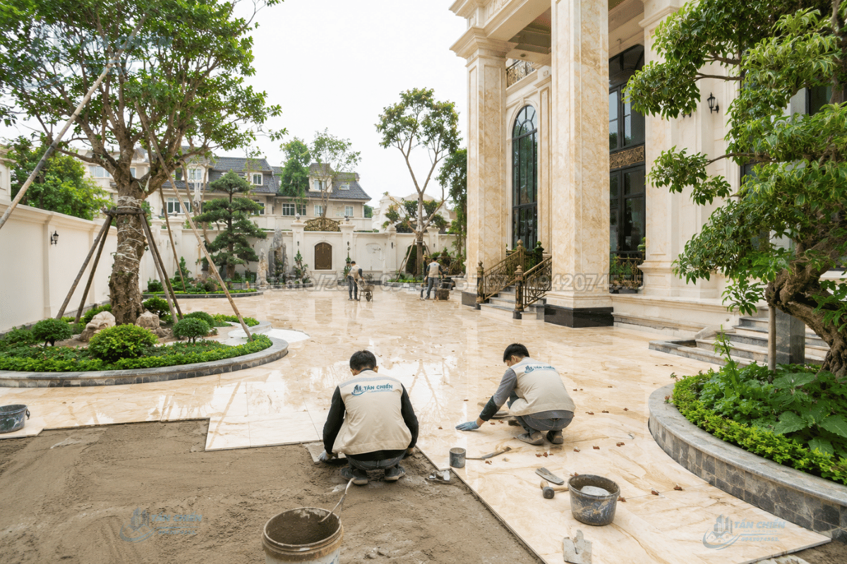 Thi Công Ốp Lát Đá Sân Vườn Trọn Gói Tư Vấn Thiết Kế Và Lắp Đặt