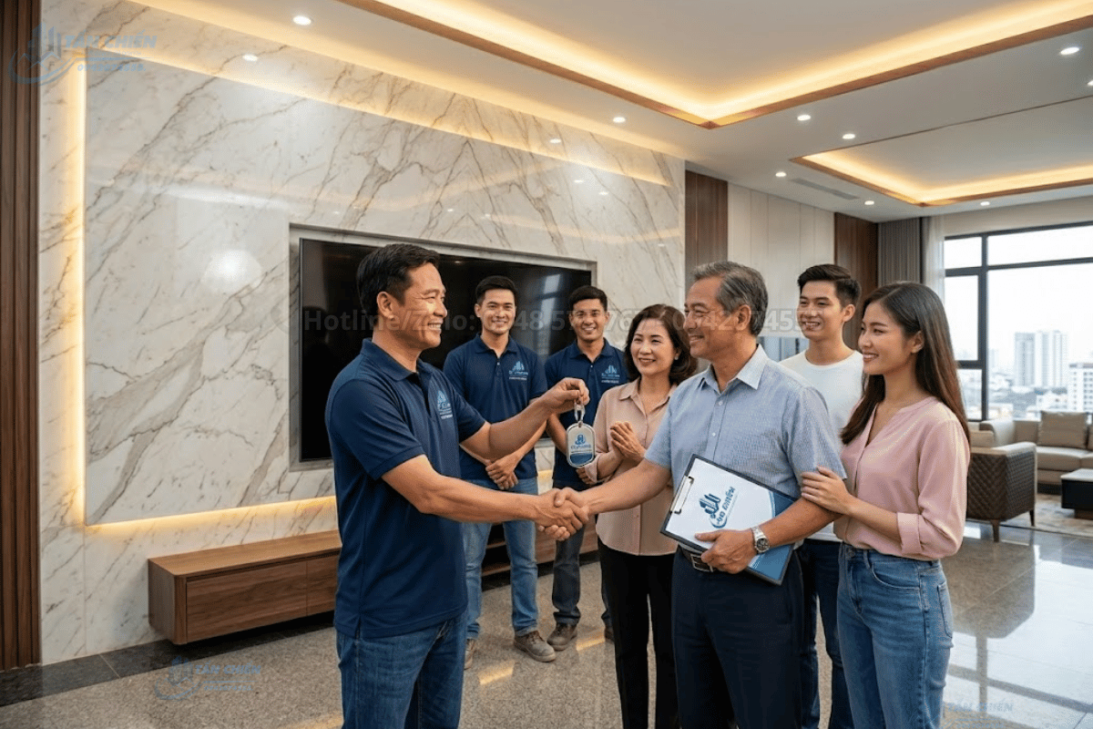 Thi Công Vách Tivi Bằng Đá Đẹp Sang Trọng Báo Giá Trọn Gói Từ A Đến Z