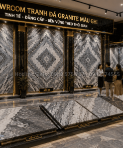 Showroom Tranh Đá Granite Màu Ghi