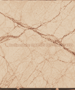 Tấm đá Marble màu kem vân đỏ trước khi gia công đối vân