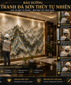 Bảo dưỡng Tranh Đá Sơn Thủy Tự Nhiên