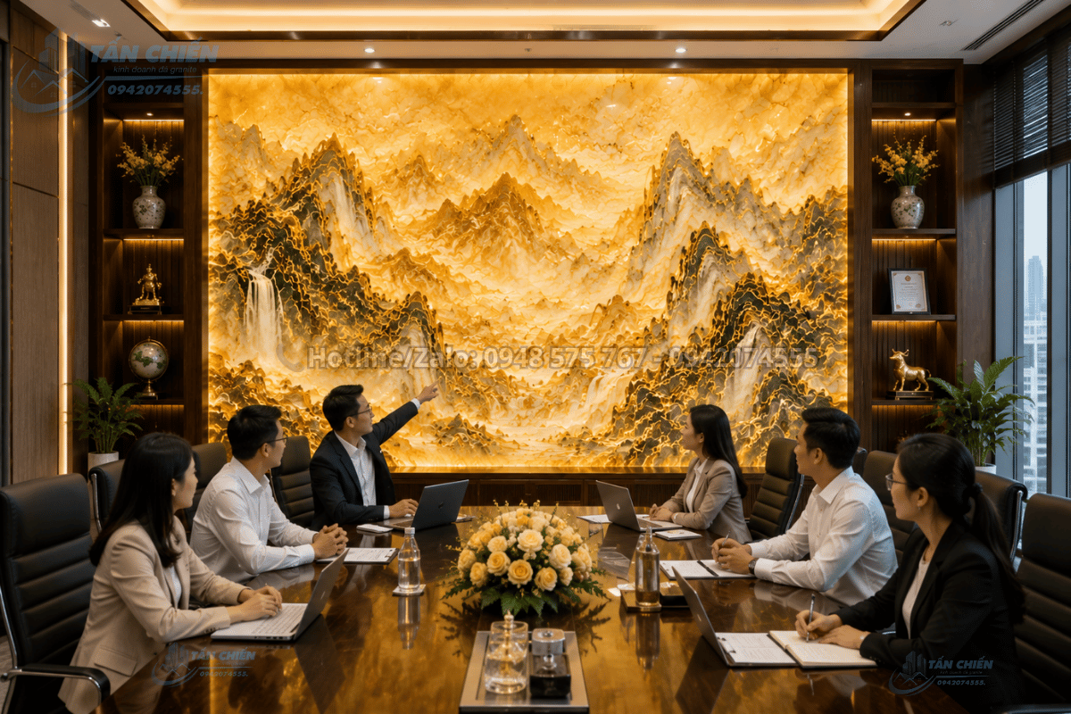 Tranh Đá Sơn Thủy Tự Nhiên Đẹp