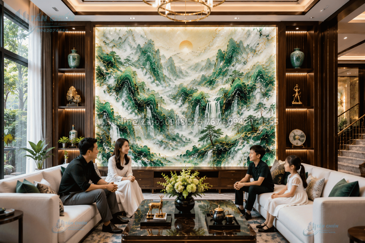 Tranh Đá Sơn Thủy tự nhiên