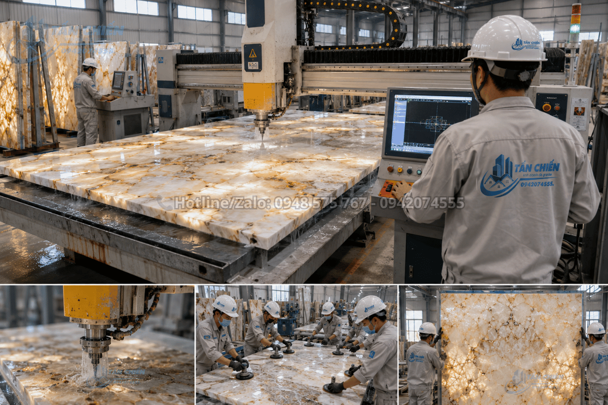 tranh-da-tu-nhien-onyx-xuyen-sang (29) Đội ngũ thi công tranh đá Onyx xuyên sáng