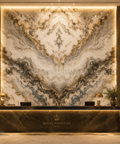 Tranh đá Marble Royal Phantasy tại khu vực lễ tân khách sạn