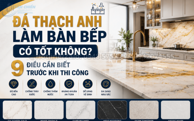 Đá Thạch Anh Làm Bàn Bếp Có Tốt Không?