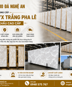 TỔNG KHO ĐÁ NGHỆ AN cung cấp Mẫu Đá Onyx Trắng Pha Lê nhập khẩu