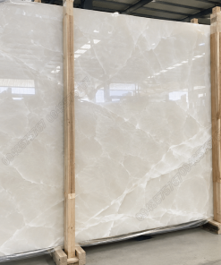 Phiến Mẫu Đá Onyx Trắng Pha Lê nhập khẩu khổ lớn tại kho