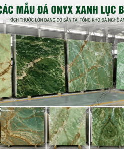 Các Mẫu Đá Onyx Xanh Lục Bảo kích thước lớn đang có sẵn tại Tổng Kho Đá Nghệ An