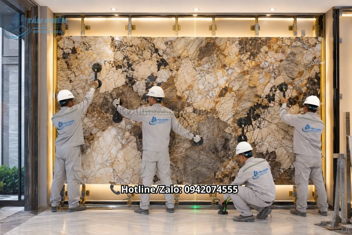 Thông số kỹ thuật và kích thước tham khảo của tranh đá thạch anh Patagonia khổ lớn