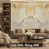 Tranh Đá Thạch Anh Tự Nhiên Hoàng Kim Đối Xứng