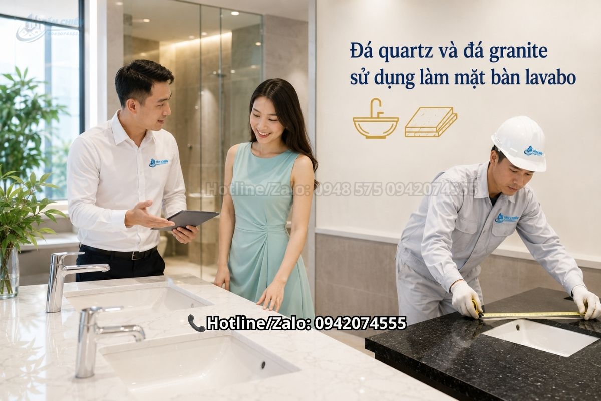 Lựa chọn đá quartz hay đá granite phù hợp cho bàn bếp
